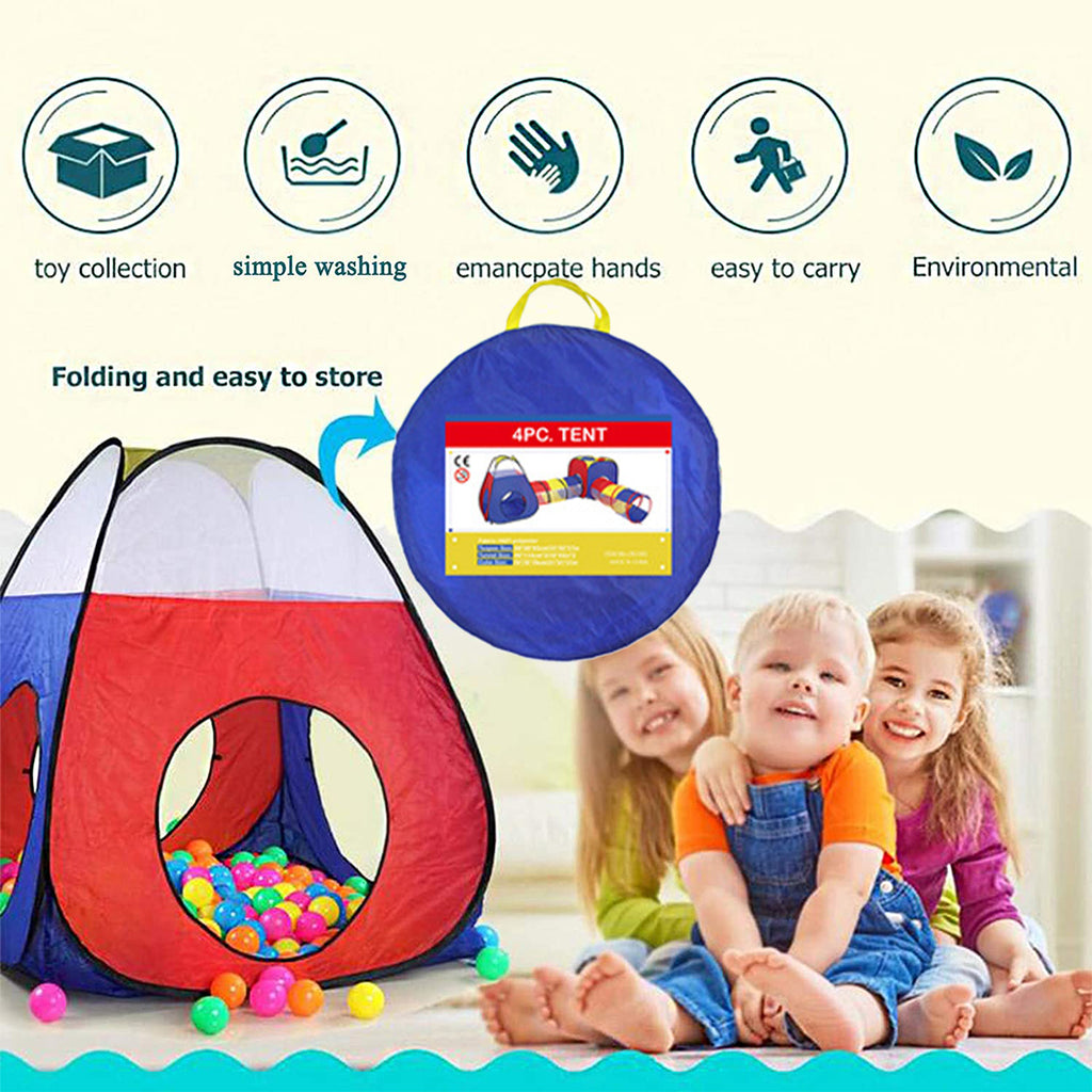 4 in 1 Pop Up Kids Play Tent with Storage Bag K121041