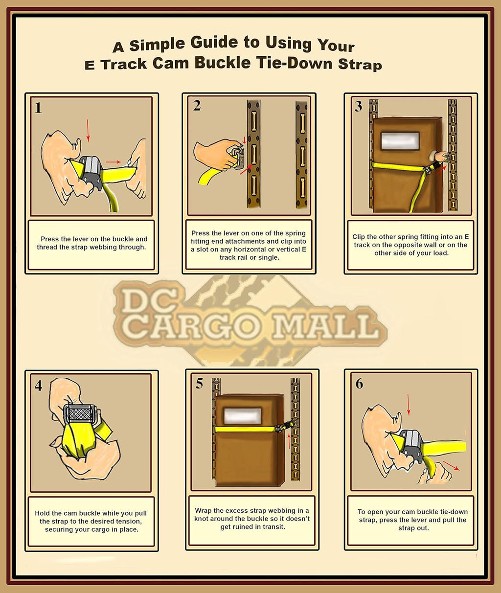 20 Tie-Down Straps, 2 x 12' Cam Buckle Straps A265