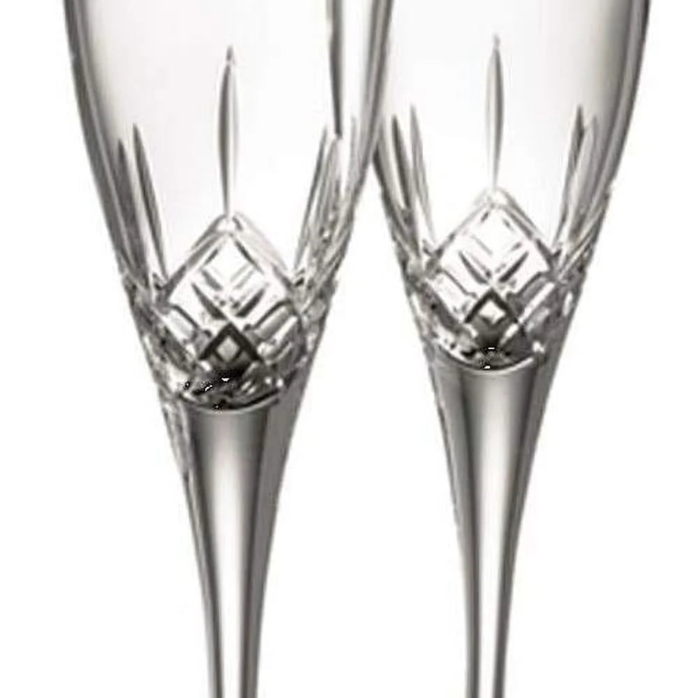 Clear Glass Flute Pair O5757