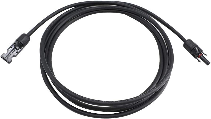 20 Feet 10AWG Solar Extension Cable with Female and Male Connector O796174