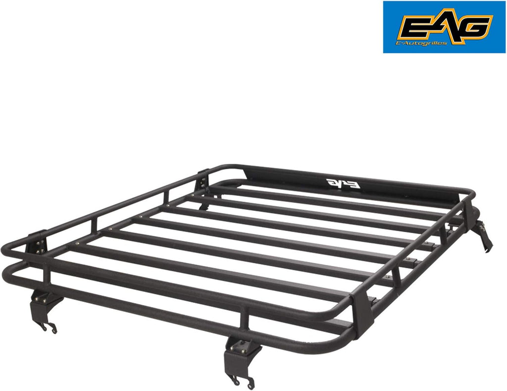 Black Steel Roof Cargo Basket Rack U523065