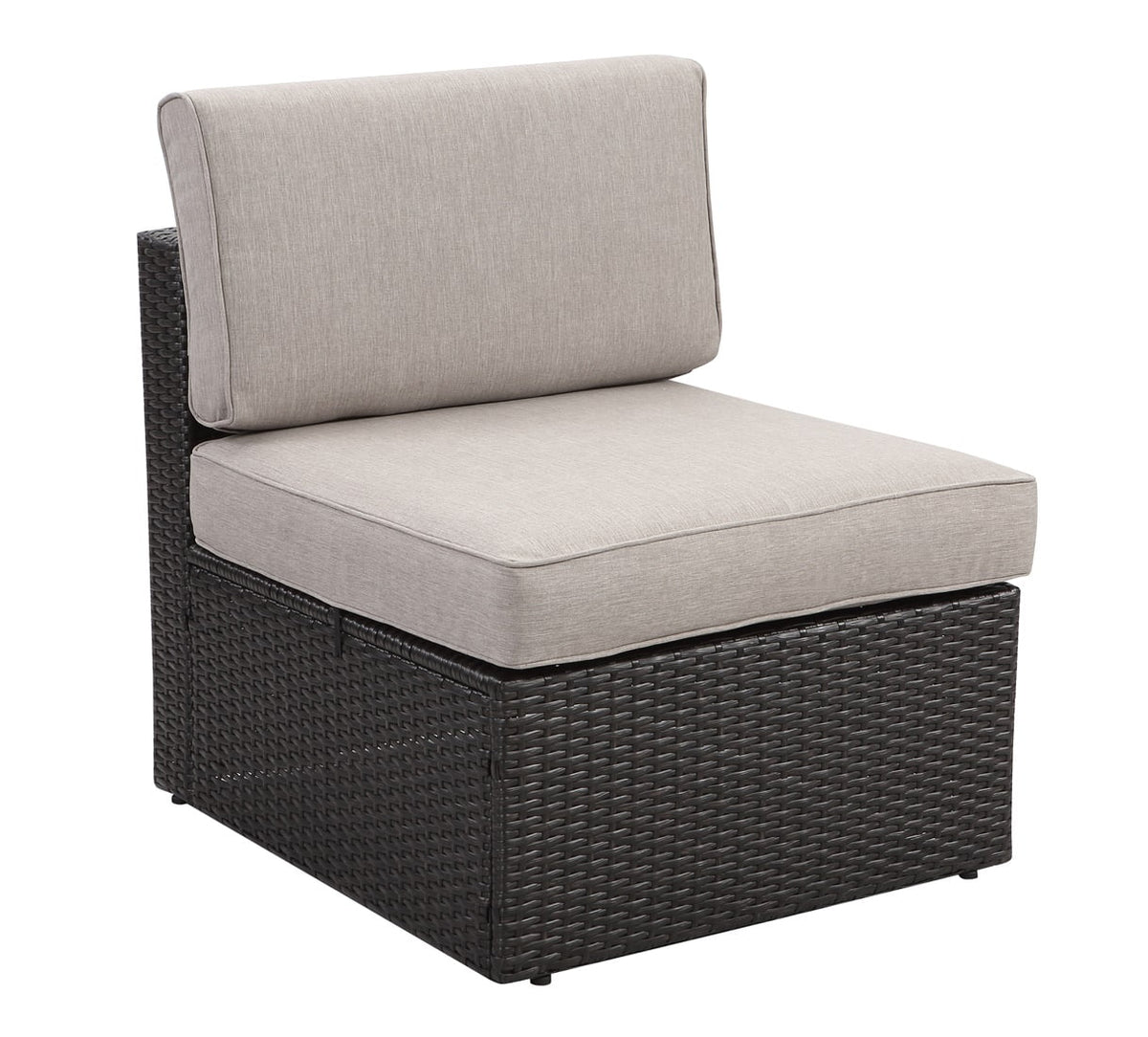 Tan Resin Wicker Modular Sectional G789