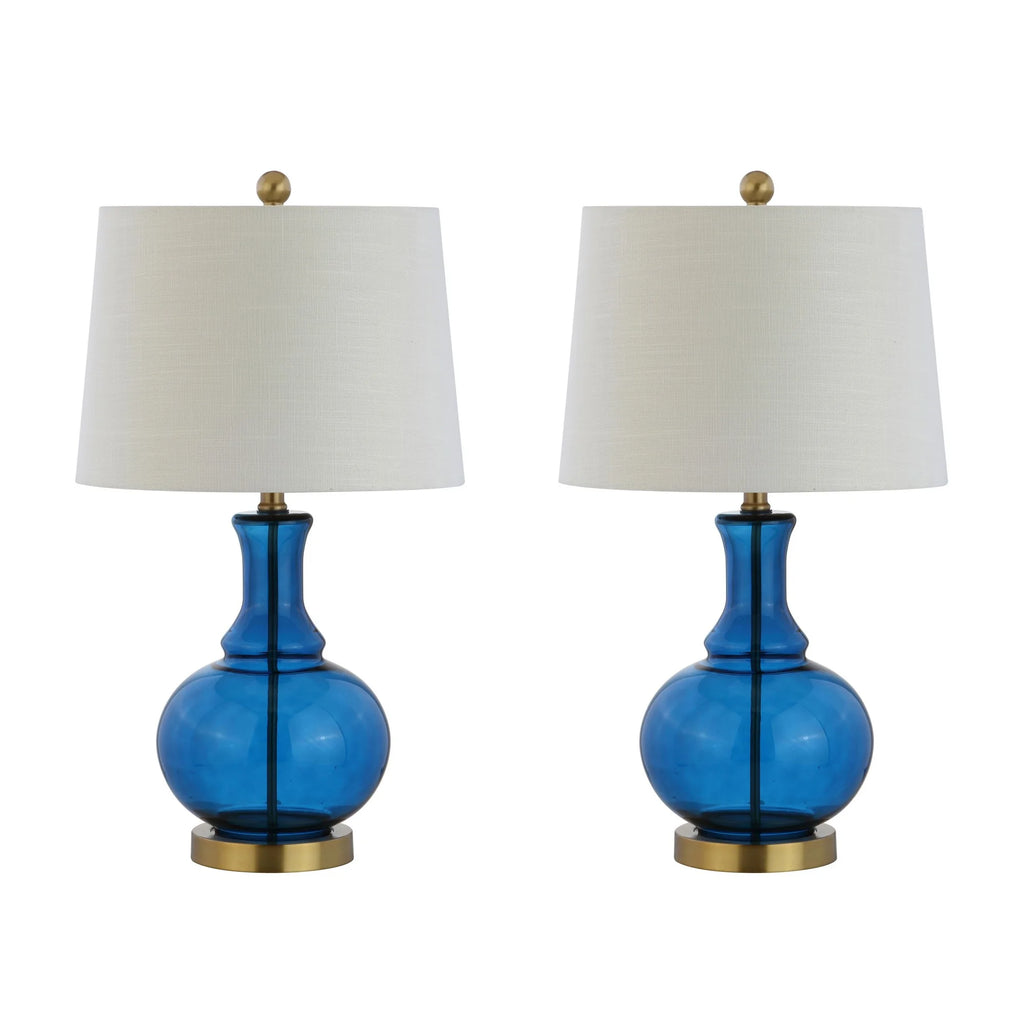 Glass LED Table Lamp Set of 2 F4784