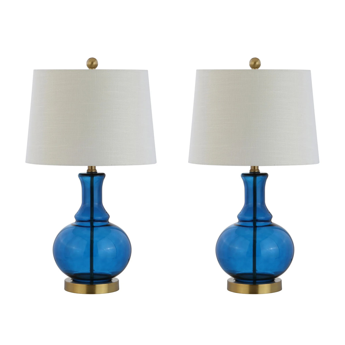 Glass LED Table Lamp Set of 2 F4784