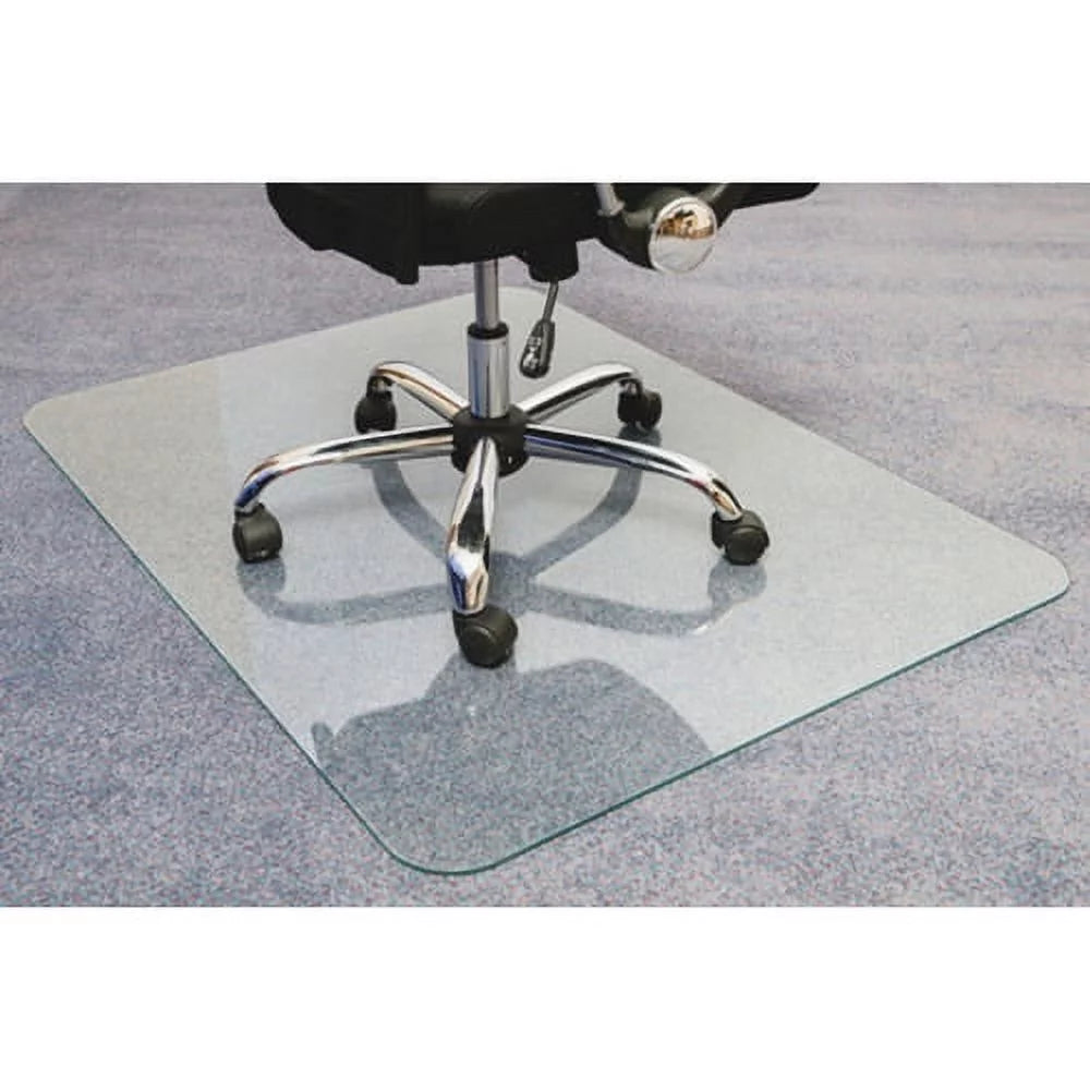 Glass Chairmat 60" x 48" Rectangle Clear J18184
