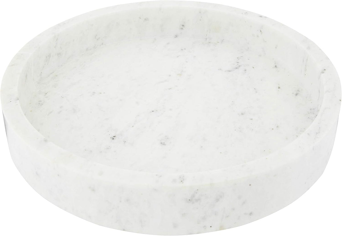 8 Round Carved Marble Tray J265793