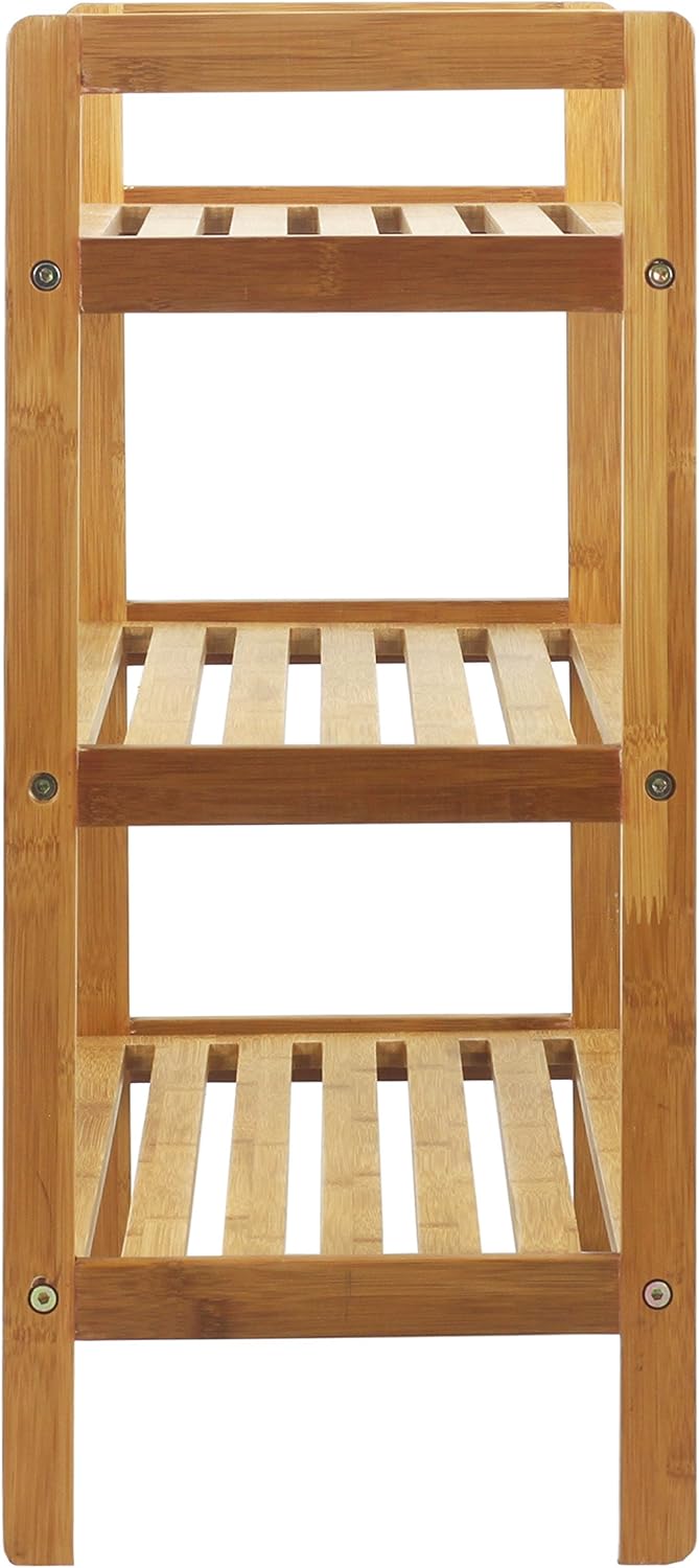 Natural Bamboo 3-Tier Shoe Rack G2978