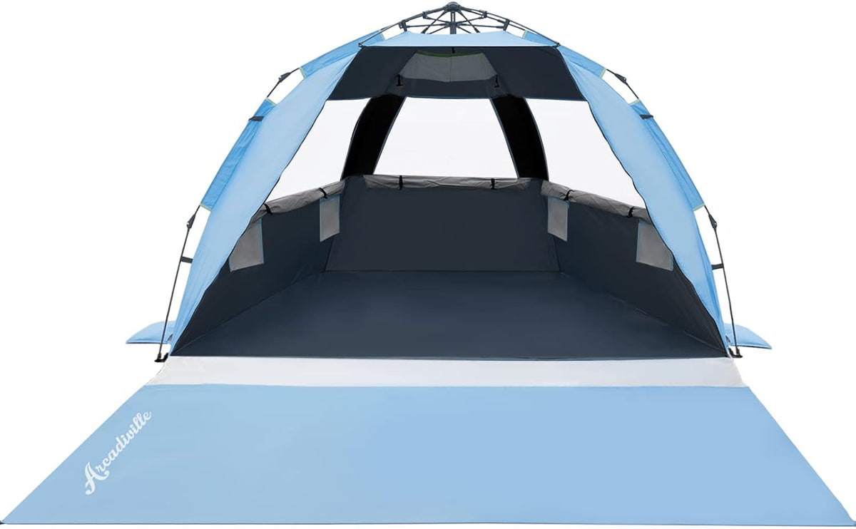 Pop up Beach Tent UPF 50+ 4 Person Sun Shelter M49985