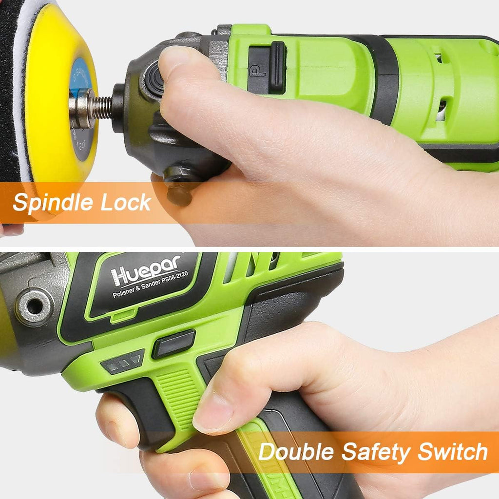 3-inch Cordless Variable Speed Polisher/Sander with 2 Li-ion Batteries F2745
