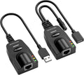USB 2.0 Extender to RJ45 Over Cat5 5E 6 up to 100 Meter with Power Adapter B177135