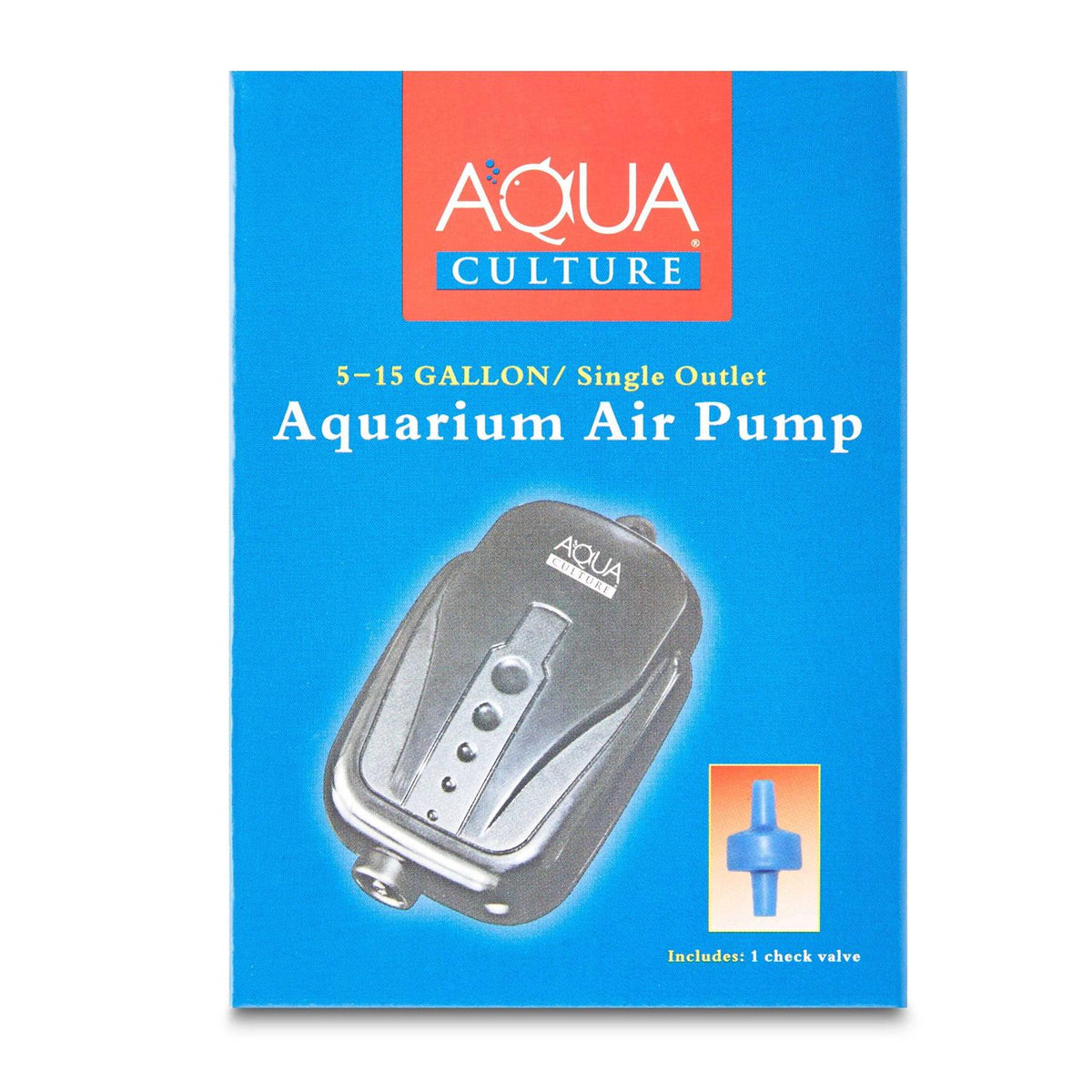 5-15 Gallon Single Outlet Aquarium Air Pump R94763