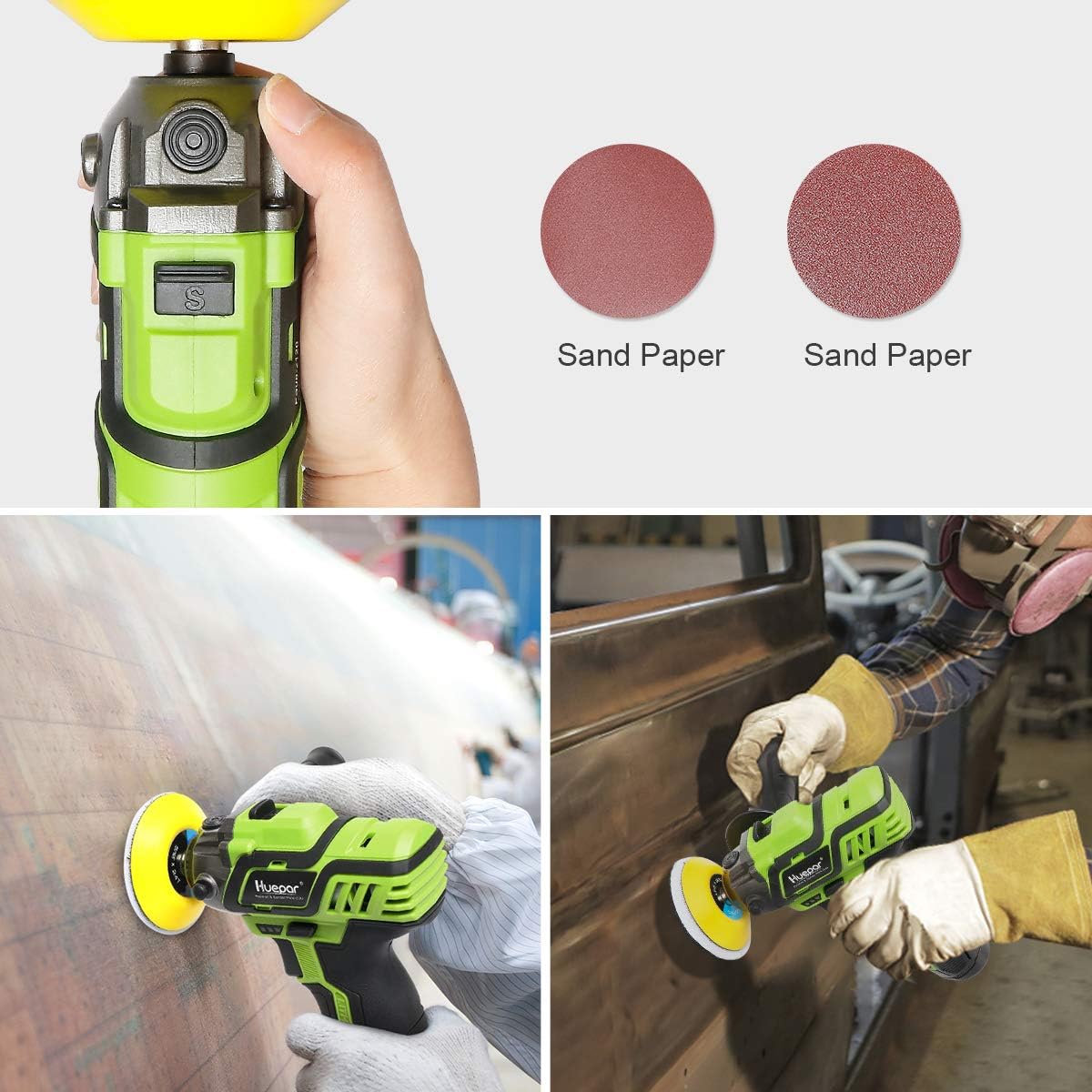 3-inch Cordless Variable Speed Polisher/Sander with 2 Li-ion Batteries F2745