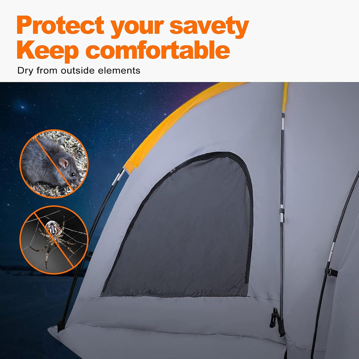 Pickup Truck Bed Tent with Removable Rainfly and Carrying Case V4240