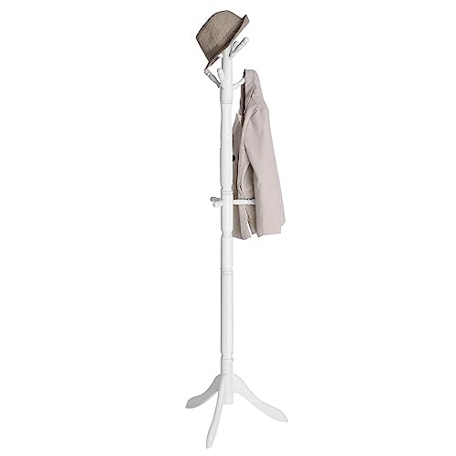 Solid Wood Coat Rack with 10 Hooks R40324