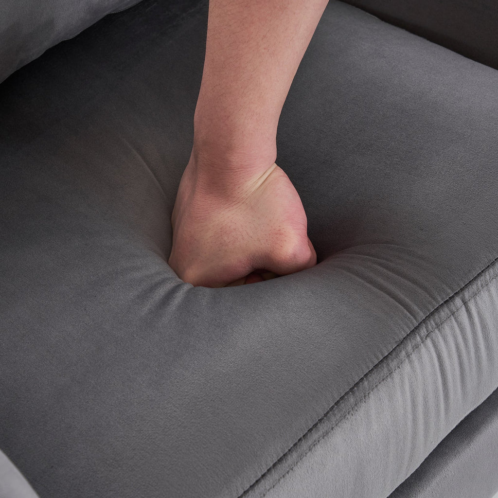 Dark Gray Flannelette Single Chair V961