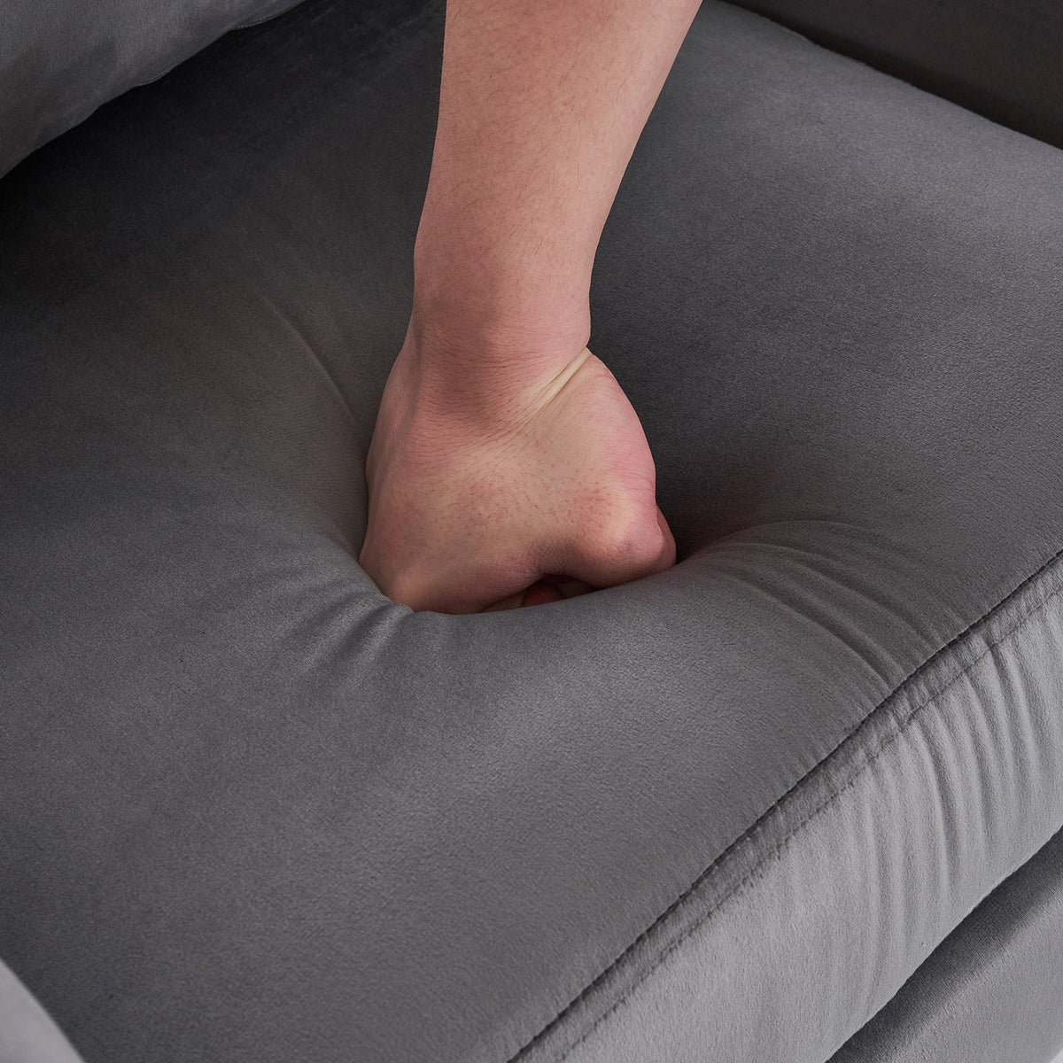 Dark Gray Flannelette Single Chair V961