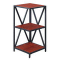 3 Tier Corner Bookcase Cherry/Black L8010