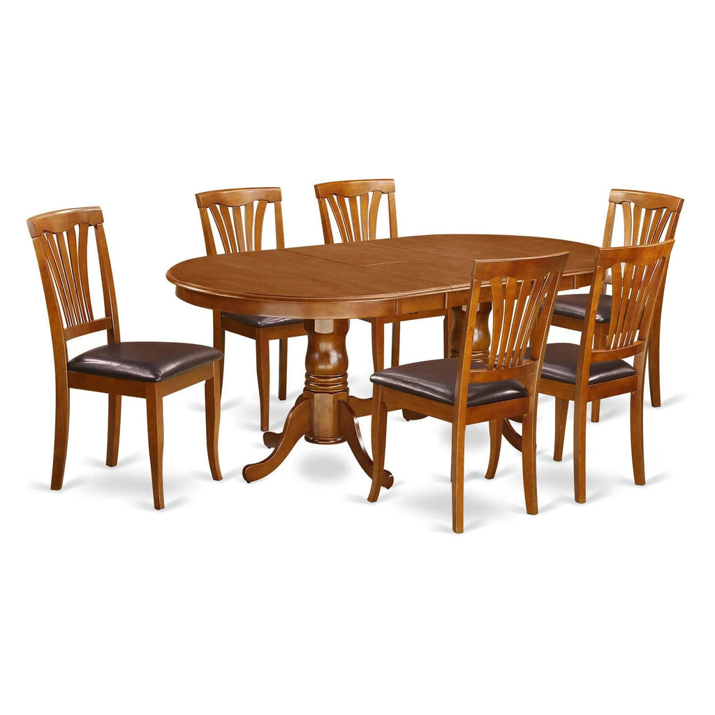 7 Pc Dining Table and 6 Dining Chairs F130