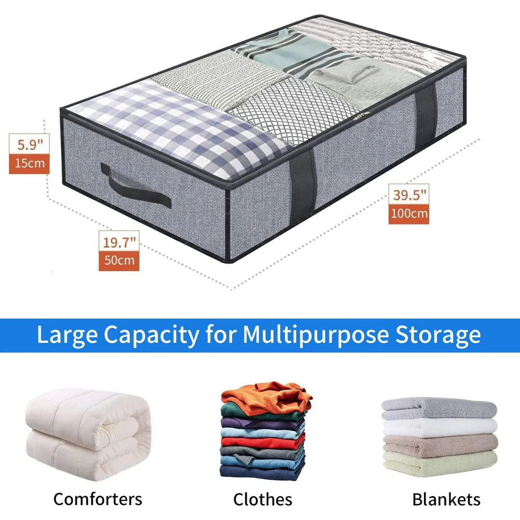 Breathable Zippered Storage Bag with Clear Window E1675