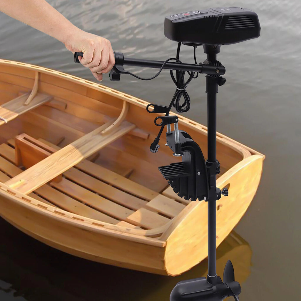 Black Electric Outboard Engine Motor V608