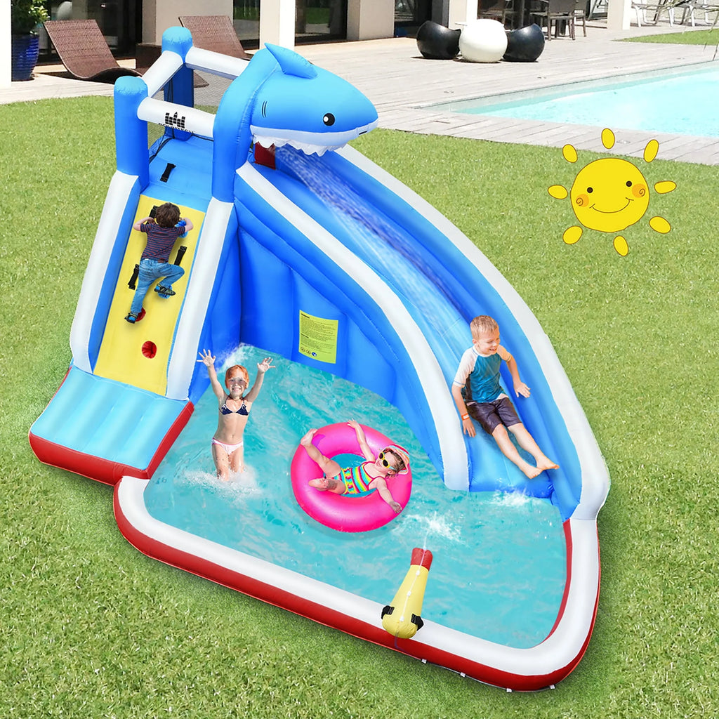 Inflatable Water Slide Bounce House Castle Splash Water Pool J415423
