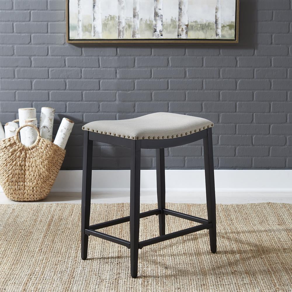 Black Set of 2 Counter Chair C353