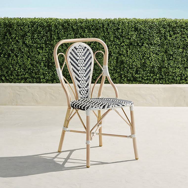 Bistro Chair Set of 2 White D6107