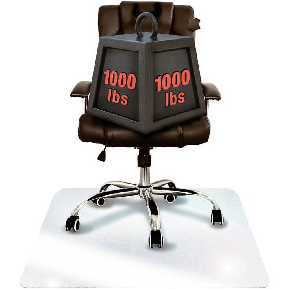 Glass Chairmat 60" x 48" Rectangle Clear J18184
