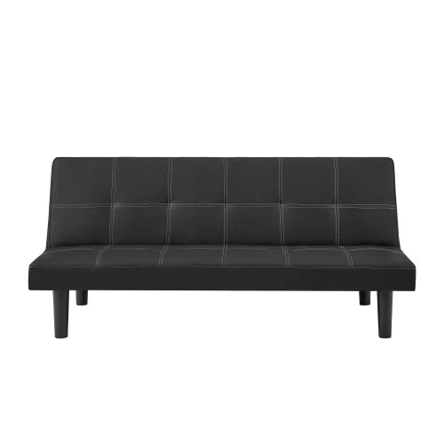 Black Velvet Convertible Sofa Bed V33578