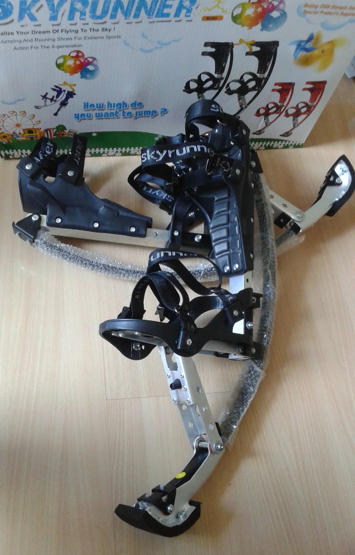 Black Kangaroo Shoes Jumping Stilts J449