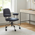 Yarn Dyed Linen Weave Office Chair G21165