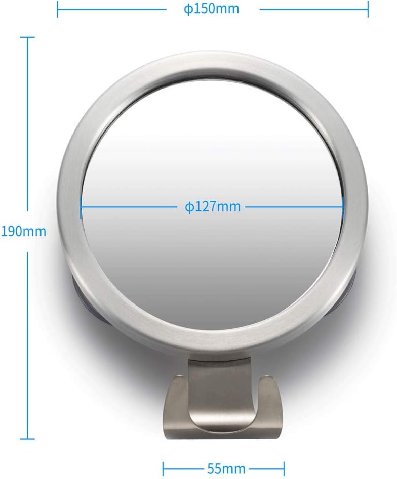Shower Mirror Fogless with Razor Holder Removable Aluminum Frame U620
