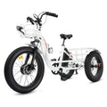 Electric Tricycle Fat Tire 750W 48V White R9242