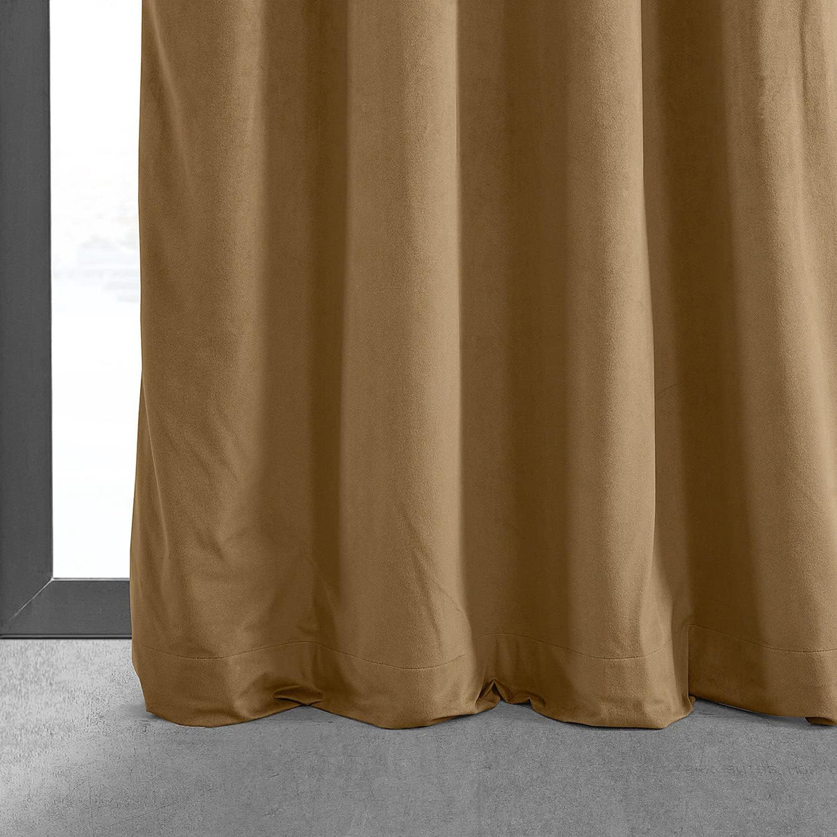 Amber Gold Blackout Velvet Curtains 50 X 96 K8322