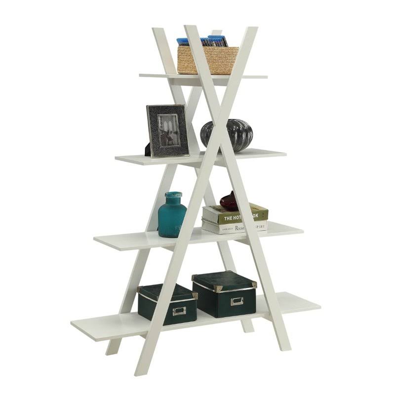 White 4 Shelf Bookcase K969400