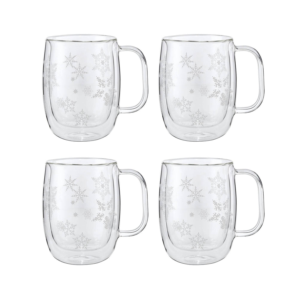 Double Wall Glass Coffee Mug Set B828612