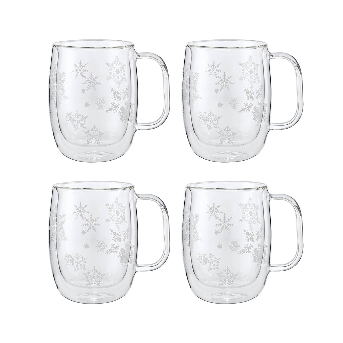 Double Wall Glass Coffee Mug Set B828612