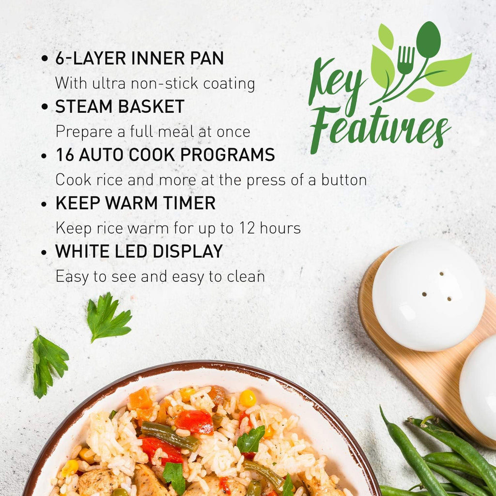 White 10 Cup Rice Cooker S260