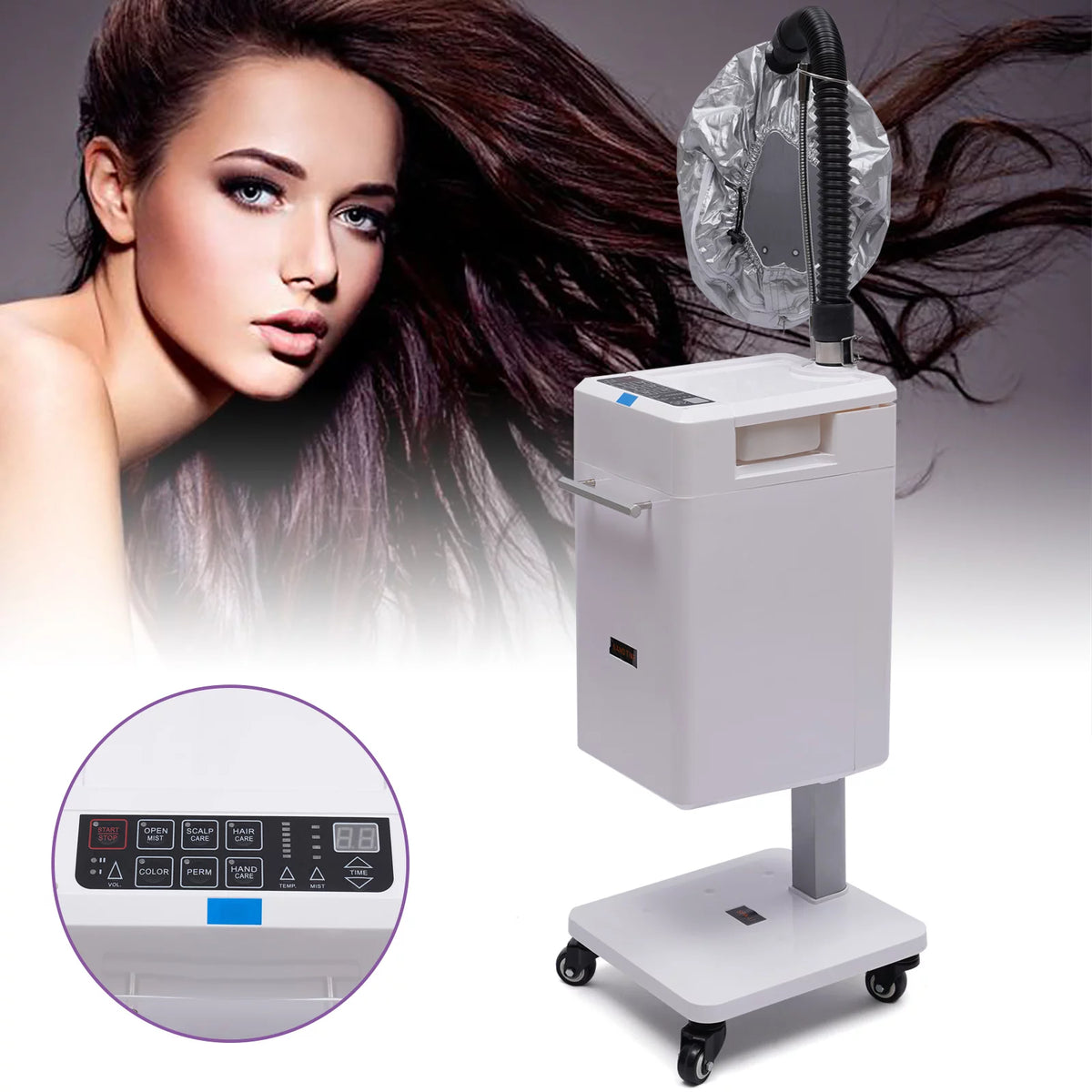 Vertical Nano Steamer Hair Color Processor Hair Repair Machine T912