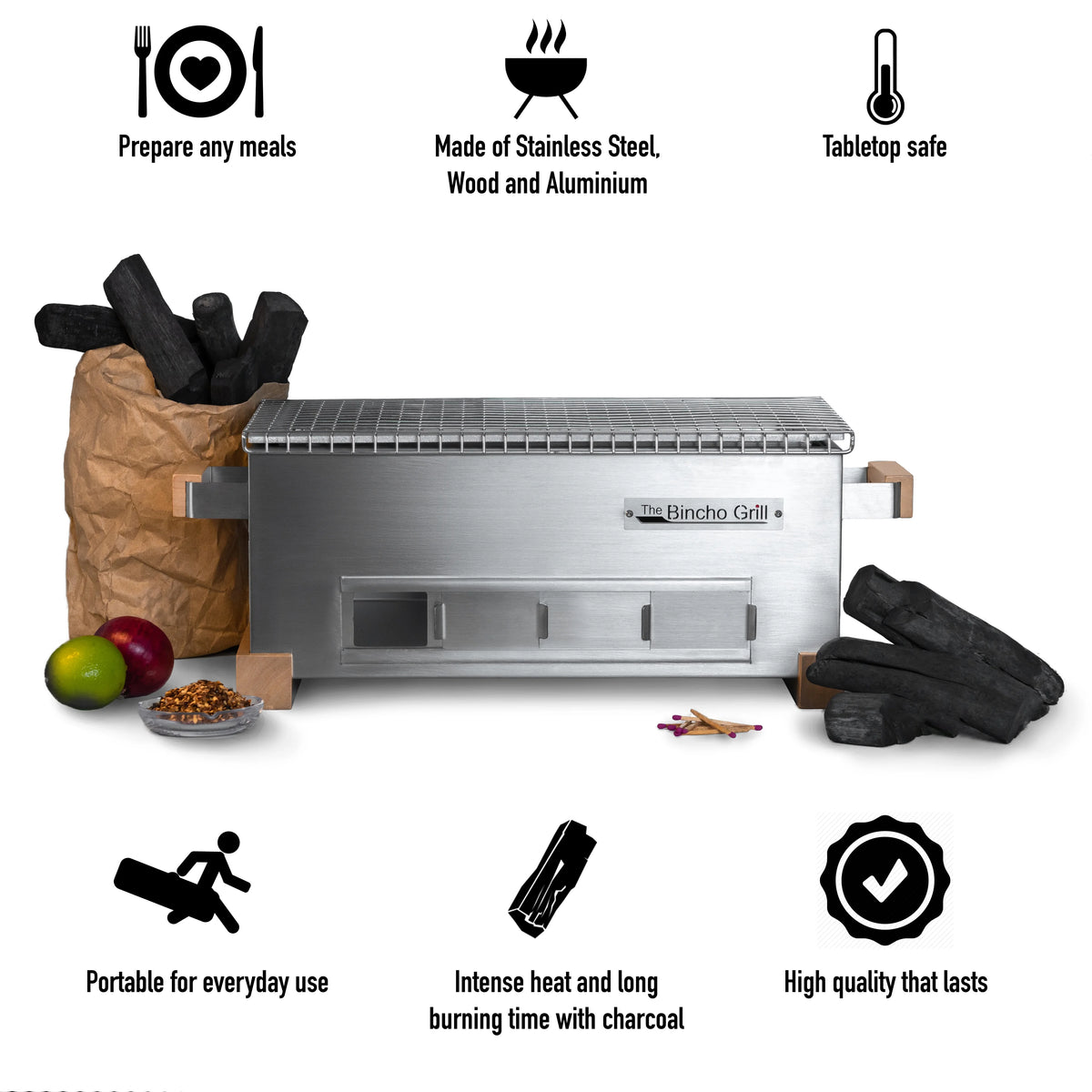 16" Yakitori Tabletop Charcoal Grill K59359