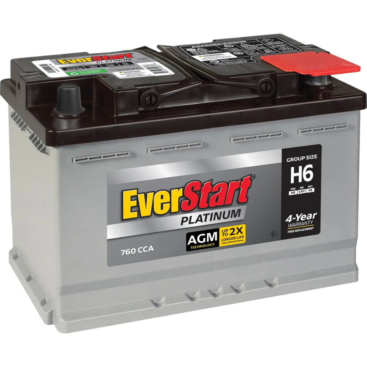 AGM Automotive Battery Group Size H6 12 Volt 760 CCA H427