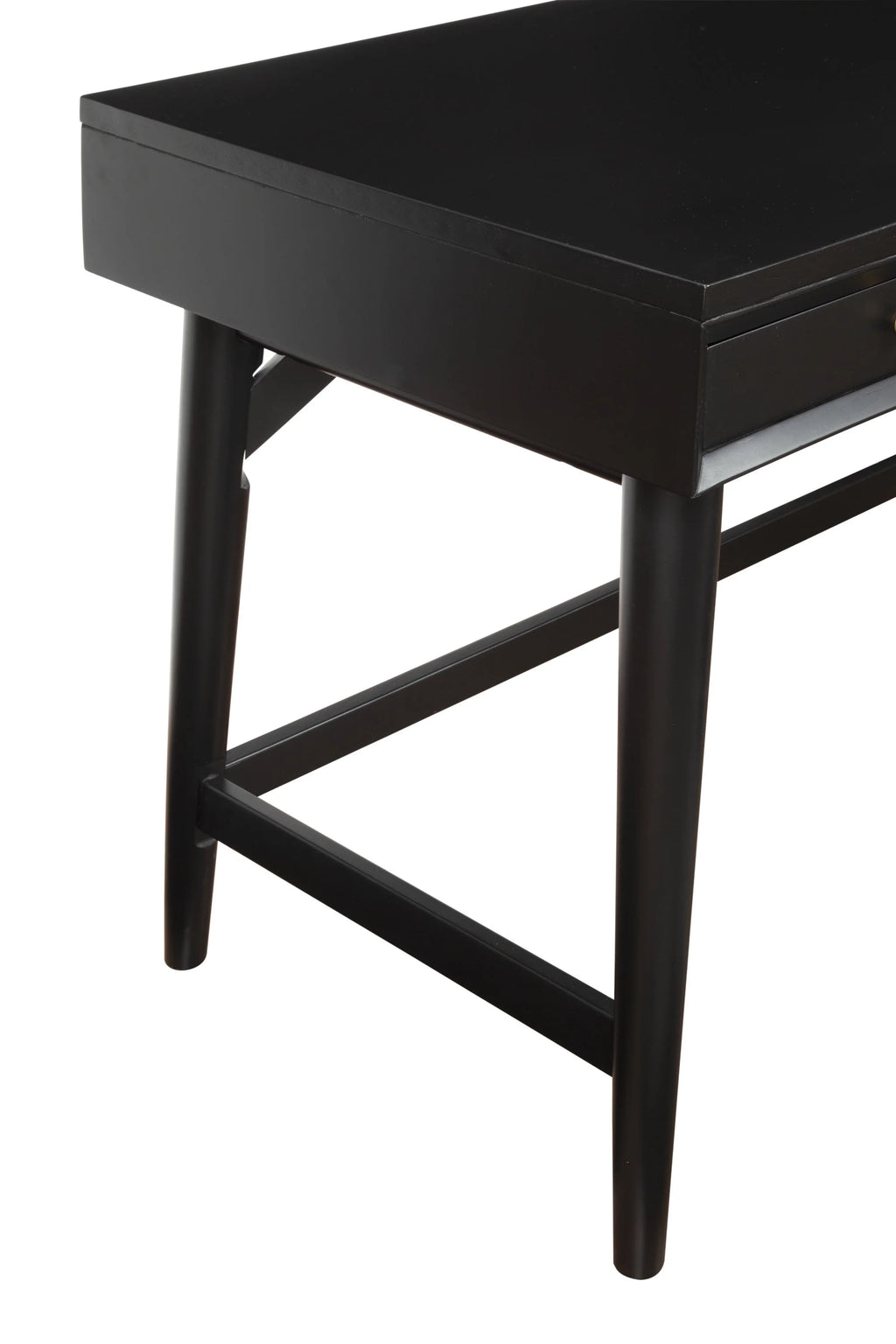 Black 3 Drawer Wood Desk S57232