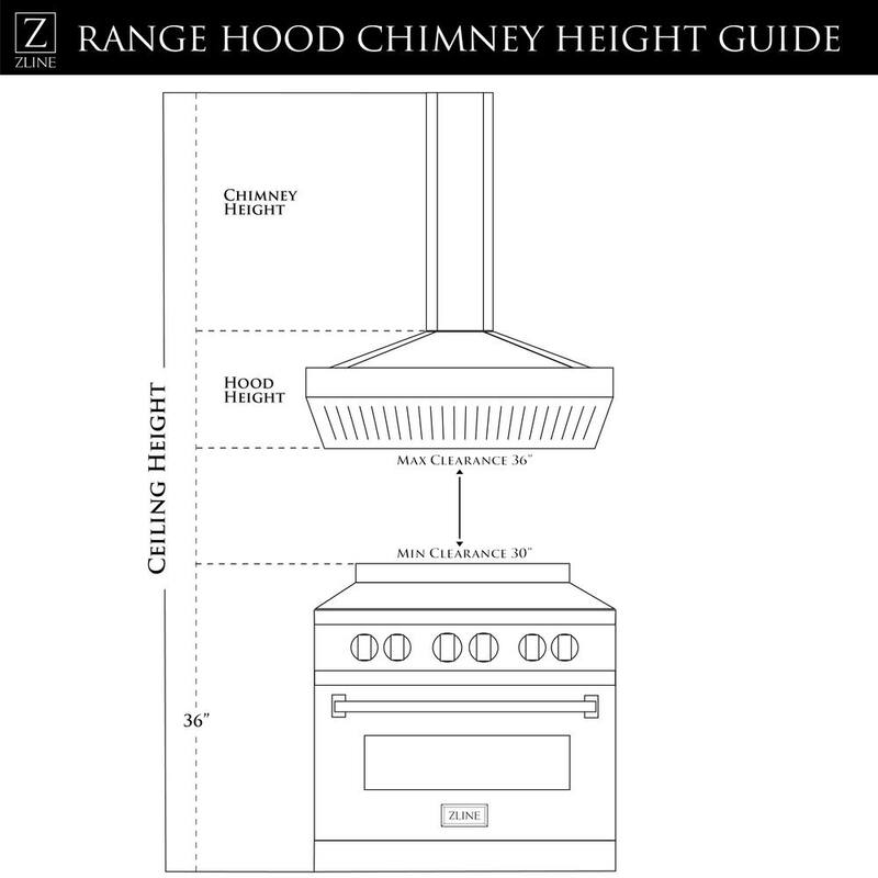30 in. 400 CFM Convertible Island Mount Range Hood with 2 LED Lights in Stainless Steel with Curved Glass E16042