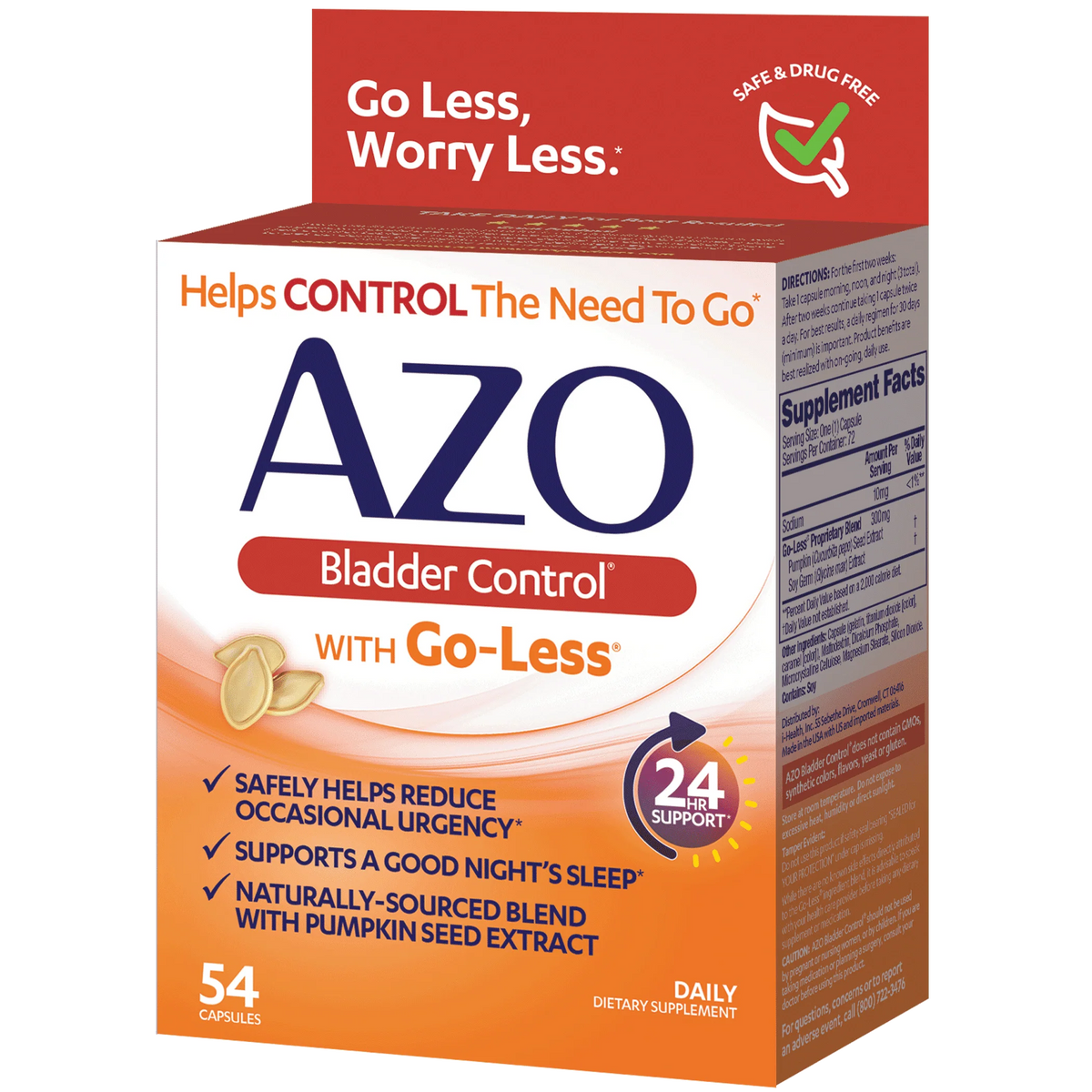 Bladder Control Daily Supplement 54 Count Capsules O452153