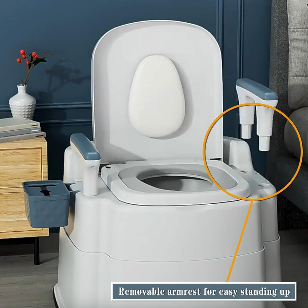 Detachable Armrests Height Adjustable Heavy Duty Commode N4148