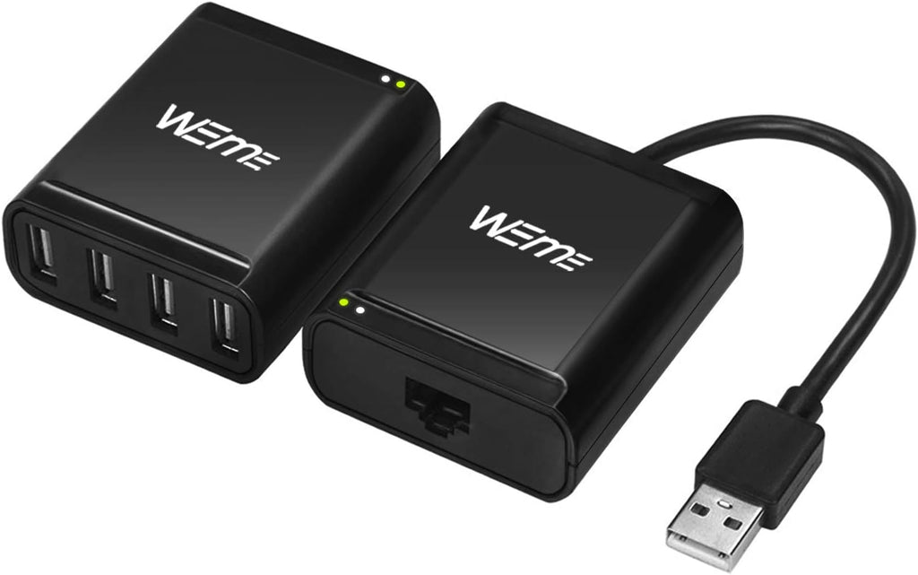 USB 2.0 Extender to RJ45 Over Cat5 5E 6 up to 100 Meter with Power Adapter B177135