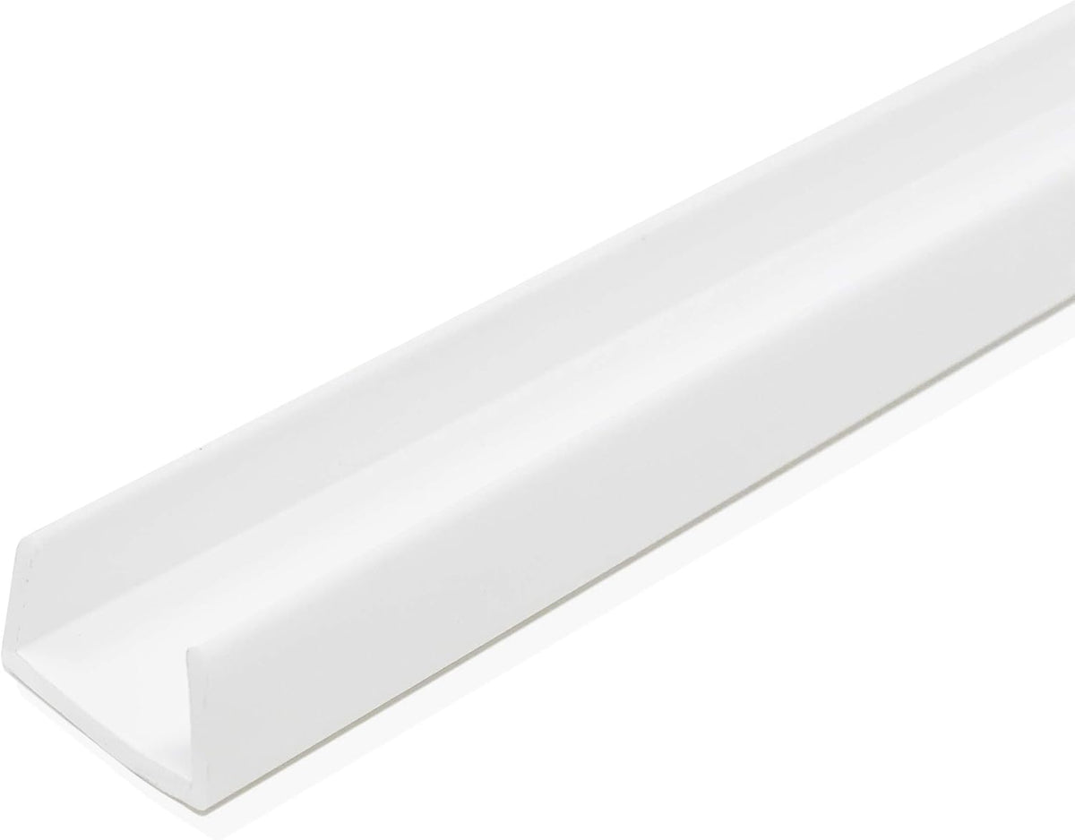 White Plastic U Channel Edge Guard Pack of 8 E416953