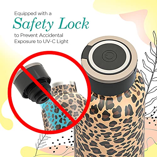 24 Oz Insulated Stainless Steel UV Water Bottle D232104