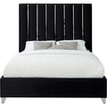 Black Velvet King Bed G346