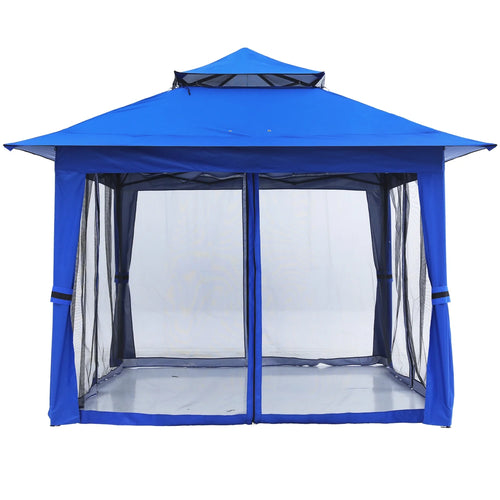 13'x13' Pop up Gazebo Canopy with Mosquito Netting U509
